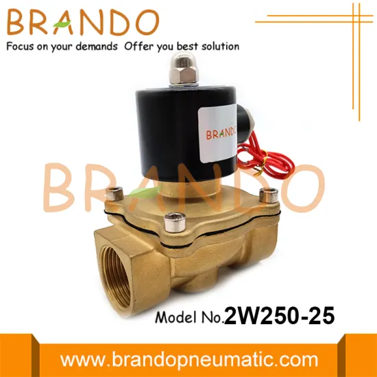 2W250-25 Brass 1'' Diaphragm Normally Closed Solenoid Valve