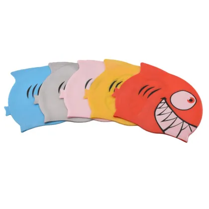 Cartoon Silicone Swimming Caps for Kids - Summer Waterproof Swim Cap for Children