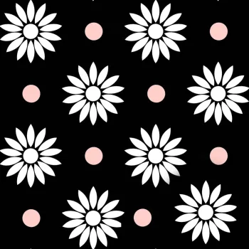 Daisy Polyester Digital Printing Skirt Contrast Fabric