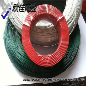 PVC-coated Wire with Green Color, Used in Weaving of Wire Mesh and Construction