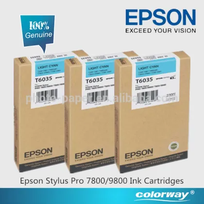 Epson Stylus Pro 7800 Ink Cartridges Genuine Epson T6031 Black Ink Cartridge 220ml (C13T603100)