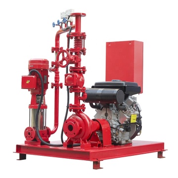 Skid-Mounted Fire Pump System with Centrifugal End Suction - 500GPM