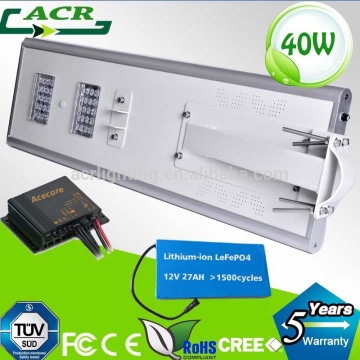 Top selling 30w 40w all in one integated led solar street lighting