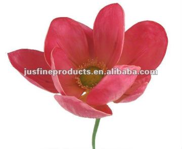 Artificial Flower, 37" Artificial Lotus, PU Lotus, High Quality Lotus