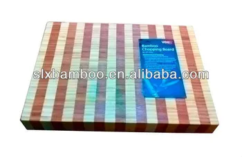 Color more stronger end-grain bamboo butcher cutting block