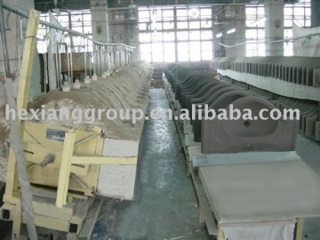 vertical one-time casting &forming line for sanitary ware