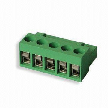 10A Pluggable Terminal Block in 3.96mm Pitch, PCB Connectors with Spring