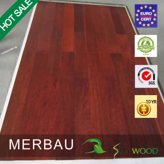 Engineered merbau / kwila hardwood flooring Grade A hot sale flat surface