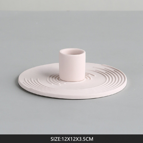 Creamic candlestick holder for candle