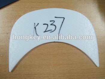 conventional flat plastic brim