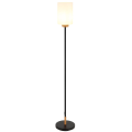 Modern Matte Black Wood Floor Lamp
