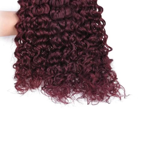 Burgundy Human Hair Bundles 99J Water Wave Hair