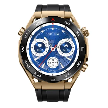 2024 AMOLED Smartwatch HK5Hero: 1.5 Inch Round Split Screen BT Calling & Chat GTP Enabled