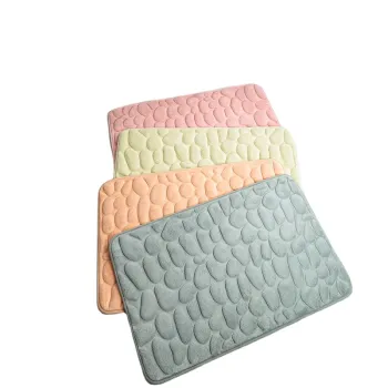 High-Quality SBR Memory Foam Water Absorbing Bathroom Floor Mats: Sizes 40x60cm and 50x80cm