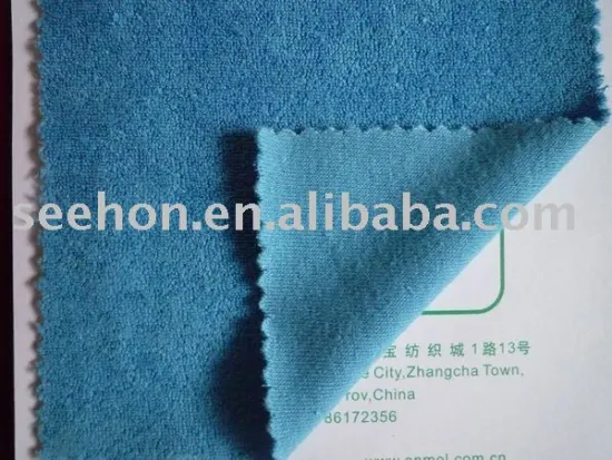 poly/cotton terry knitted fabric