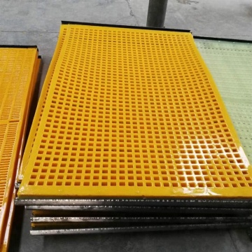 Porous Sieve Square Hole Wire Mesh with Clamp PU Macro
