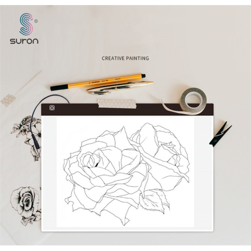 Caja de luz de tablero de dibujo de plantilla de Suron