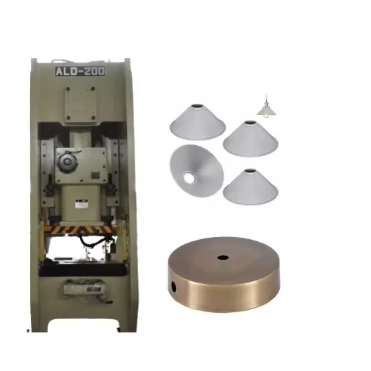 Single Press Station Semi-Closed Punching Stamping Power Press Machine for Lamp Base and Shade Stamping