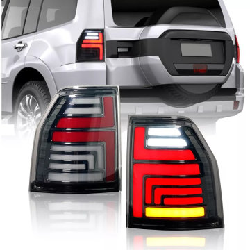Smoked LED Tail Lights with Sequential Turn Signal for Mitsubishi Pajero V93-V97 (2009-2020)