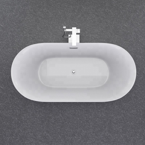 Bronze Freestanding Tub Filler European Style Bath Tub Modern Fiberglass Bathtub