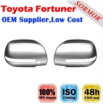 Chrome Rear view Side Mirror Cover for Toyota Fortuner