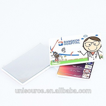 Dental floss in card shape