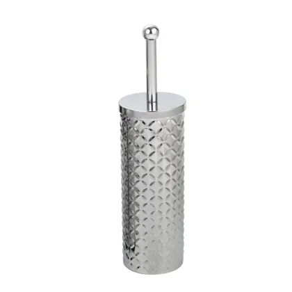 Stainless Steel Pedal Trash Bin with Toilet Brush Set - Bathroom Waste Bin