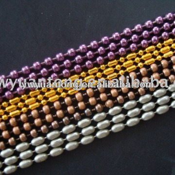 3.0mm diameter colorful metal ball chain