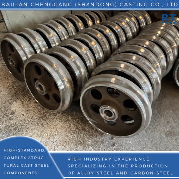 Durable Cast Steel Idler for Heavy Railway Applications
