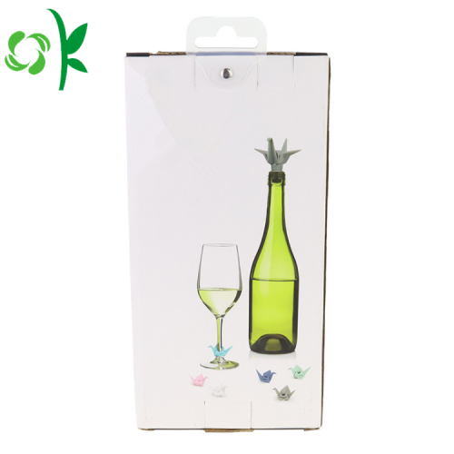 Vin Glas Silikon Charms Tag Markers