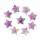 20 mm Star Star Charm Home Decoration Gemstone Star Forme Pendre à la main Décorations de maison