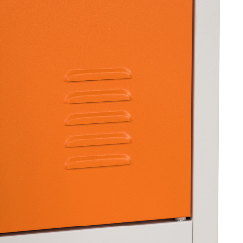 Современные одноярусные металлические шкафчики для раздевалки