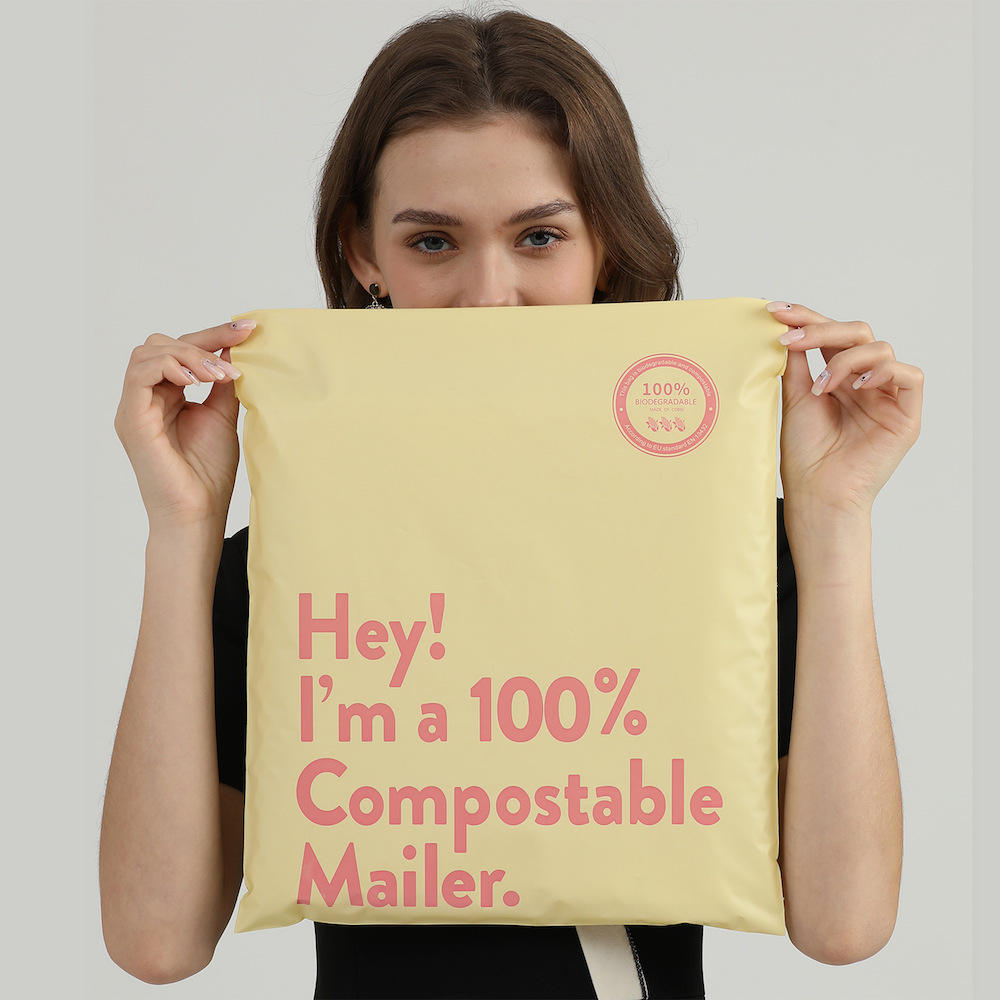 Custom Design Eco-Friendly 100% Compostable Mailer Bag