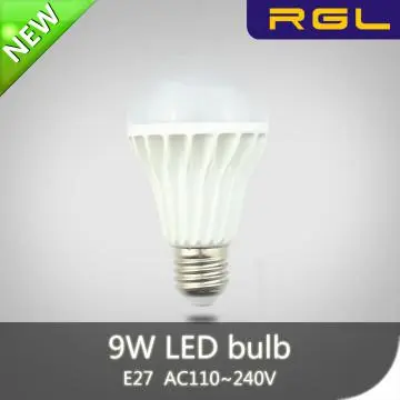 9W A65 Global LED Bulbs with CE & RoHS