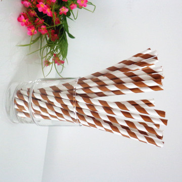 Brown paper drinking straws