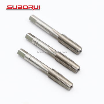 Suborui 3pcs din352 Taper Steckerboden HSS E M35 Kobalt gerade Flöte M8*1.25 6H -Gewinde Handschraube Taps eingestellt