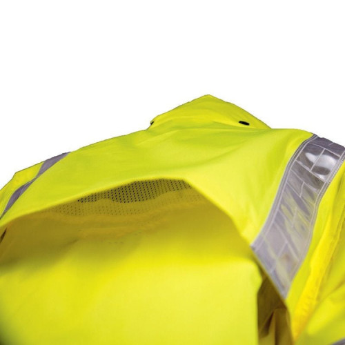 High visibility safety work wear reflective jacket