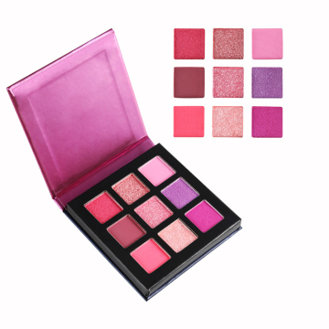 Glitzer wasserdichte Schimmer-Lidschatten-Palette für lang anhaltende leuchtende Make-up