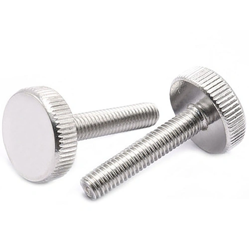 Stainless steel Knurled thin thumb screws M3 M4 M5 Knurled thin thumb Screw  China Manufacturer