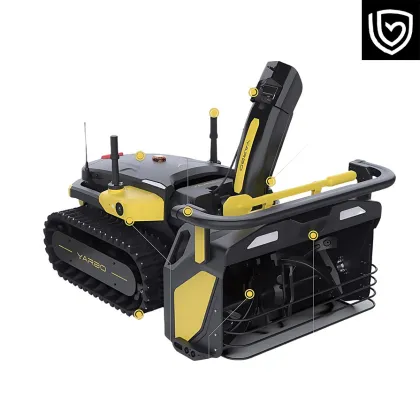 Winter outdoor snow removal machine