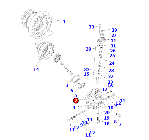 Engine SAA12V140E-3 for mining truck HD785-7