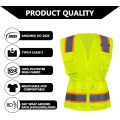 ANSI de mujer Hi Vis Yellow Work Safety Chaleco