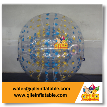 commercial grade 1.0mm TPU PVC inflatable zorb ball zorbing body ball with color ropes for sports games