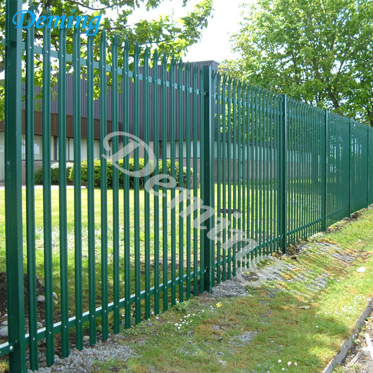 D and W type Palisade Fencing / Galvanized Steel Palisade Fence Panel