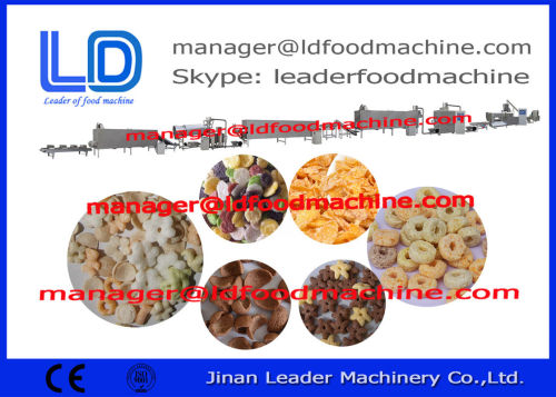 Breakfast Cereal Corn Flakes Making Machine Drying / Packing Snacks