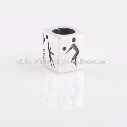 925 Silver Jewelry London Olympics Bead Sports Bracelet Charm