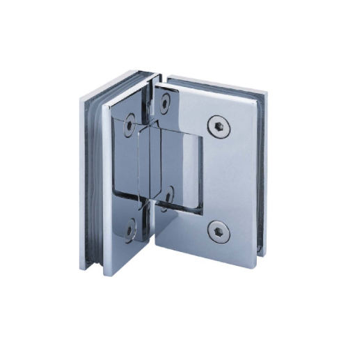 Solid Brass 90 Degree Glass-to-Glass Hinge