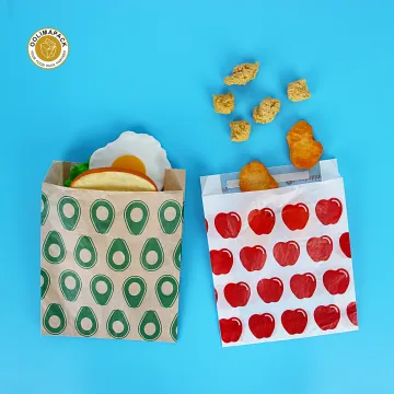 OOLIMA Glassine Sandwich Paper Bag - Latest Arrival with Printed Design