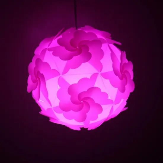 Customized IQ Jigsaw Lamp Shade Plastic Lantern
