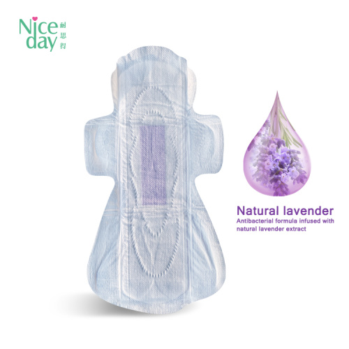 Lavender Regular Comfy Organic Pad with Wings